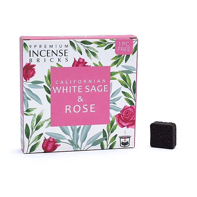 INCIENSO BRICKS SALVIA Y ROSAS AROMAFUME