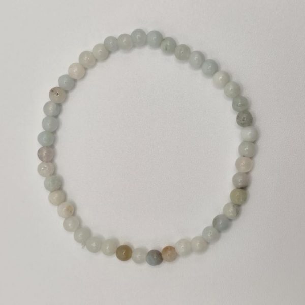 PULSERA AMAZONITA BOLA 4MM