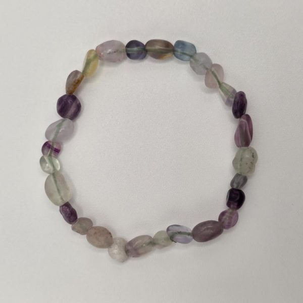 PULSERA FLUORITA PIEDRAS IRREGULARES