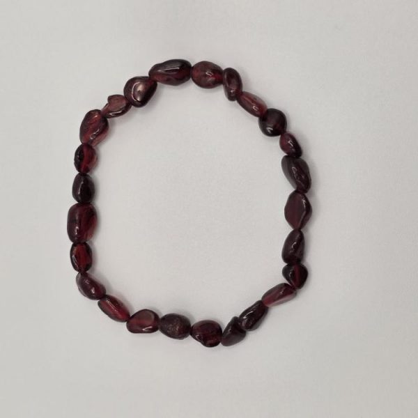 PULSERA GRANATE PIEDRAS IRREGULARES