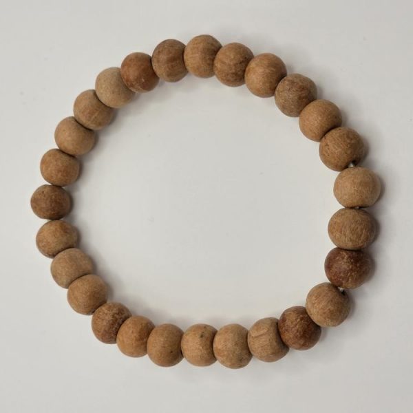 PULSERA MADERA SANDALO BOLA 8MM