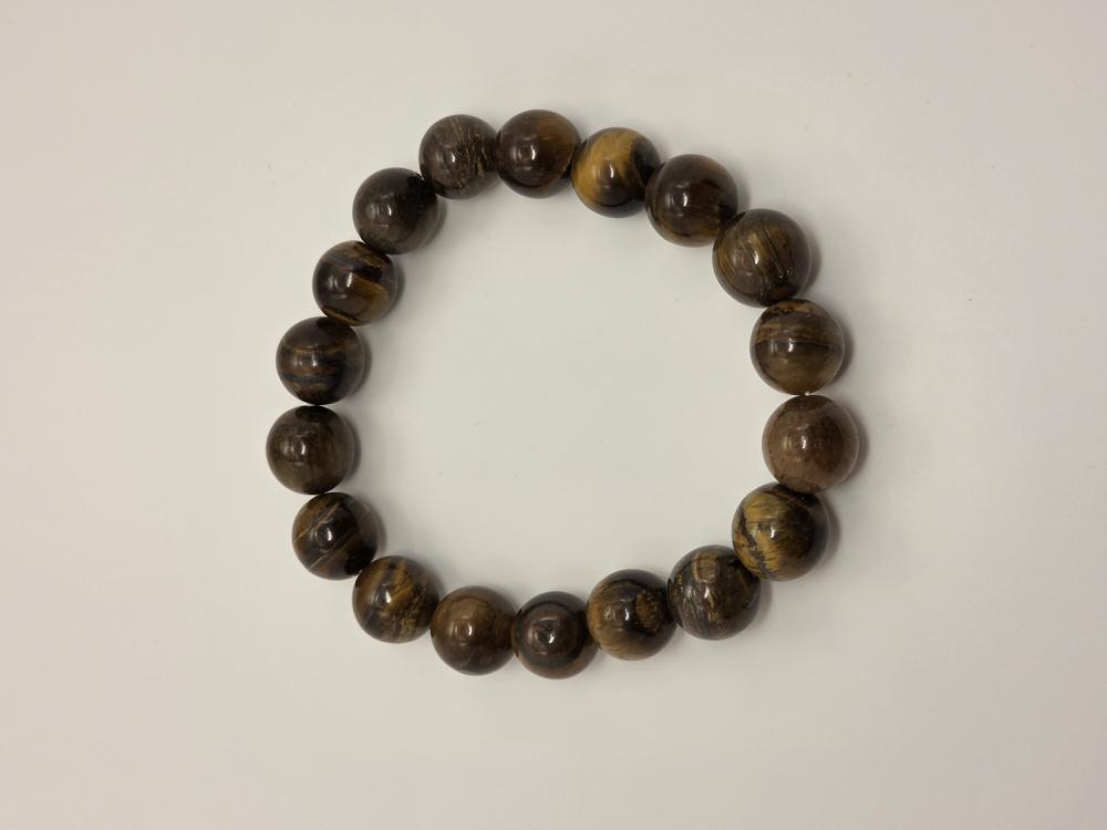 PULSERA OJO DE TIGRE BOLA 10MM