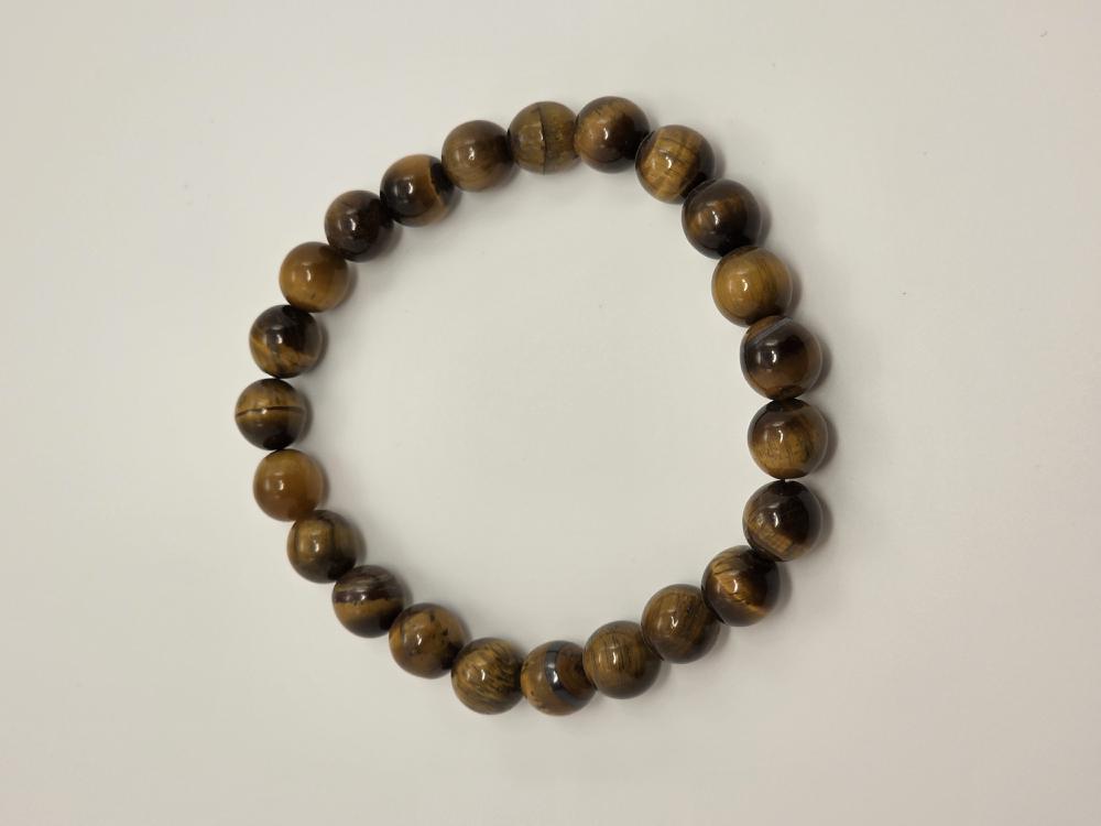 PULSERA OJO DE TIGRE BOLA 8MM
