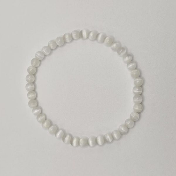 PULSERA SELENITA BOLA 4MM