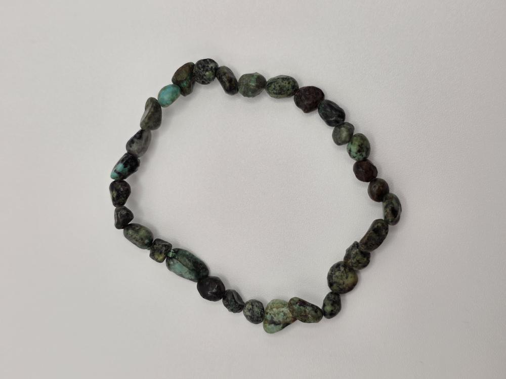 PULSERA TURQUESA AFRICANA PIEDRAS IRREGULARES