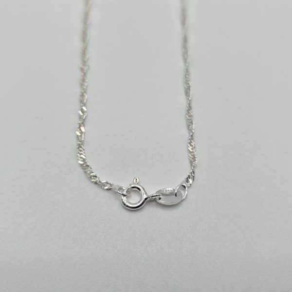 CADENA PLATA DE LEY 45CM REF 39002
