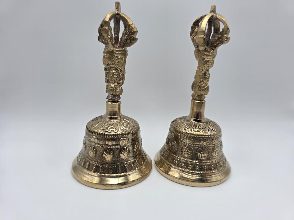 CAMPANA TIBETANA BRONCE VAJRA