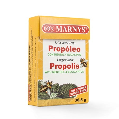 CARAMELOS PROPÓLEO MENTOL Y EUCALIPTO SIN AZÚCAR