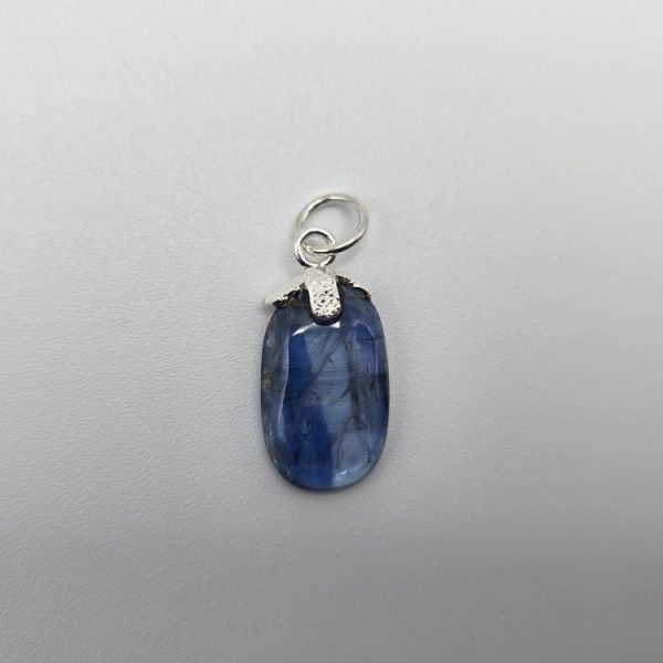 COLGANTE CIANITA AZUL PLATA DE LEY