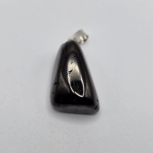 Colgante Azabache Rodado Plata de Ley