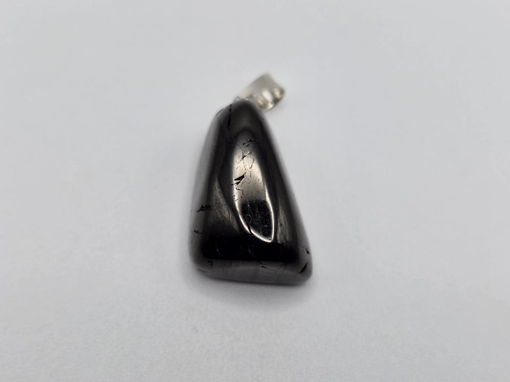 Colgante Azabache Rodado Plata de Ley