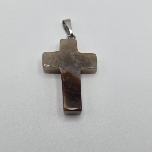 Colgante Cruz Ágata Índia