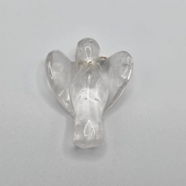 Colgante Cuarzo Blanco Forma de Ángel