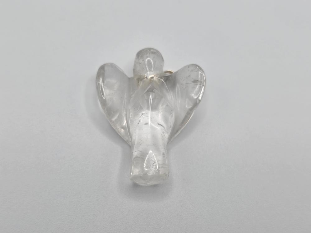 Colgante Cuarzo Blanco Forma de Ángel