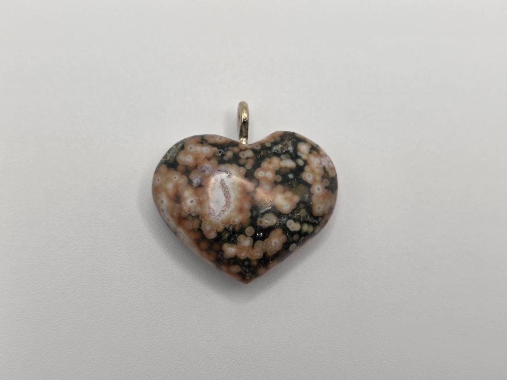 Colgante Jaspe Océano Forma Corazón