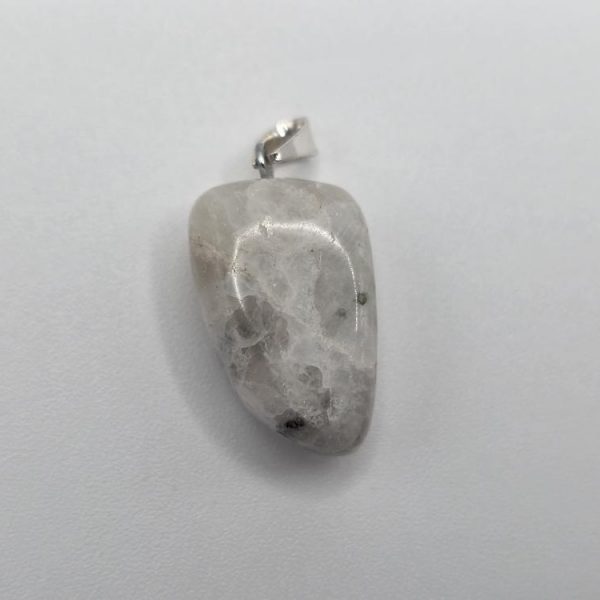 Colgante Piedra Luna Rodado Plata de Ley