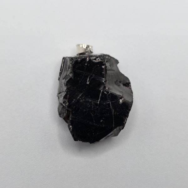 Colgante Shungita Cristalizada Plata de Ley