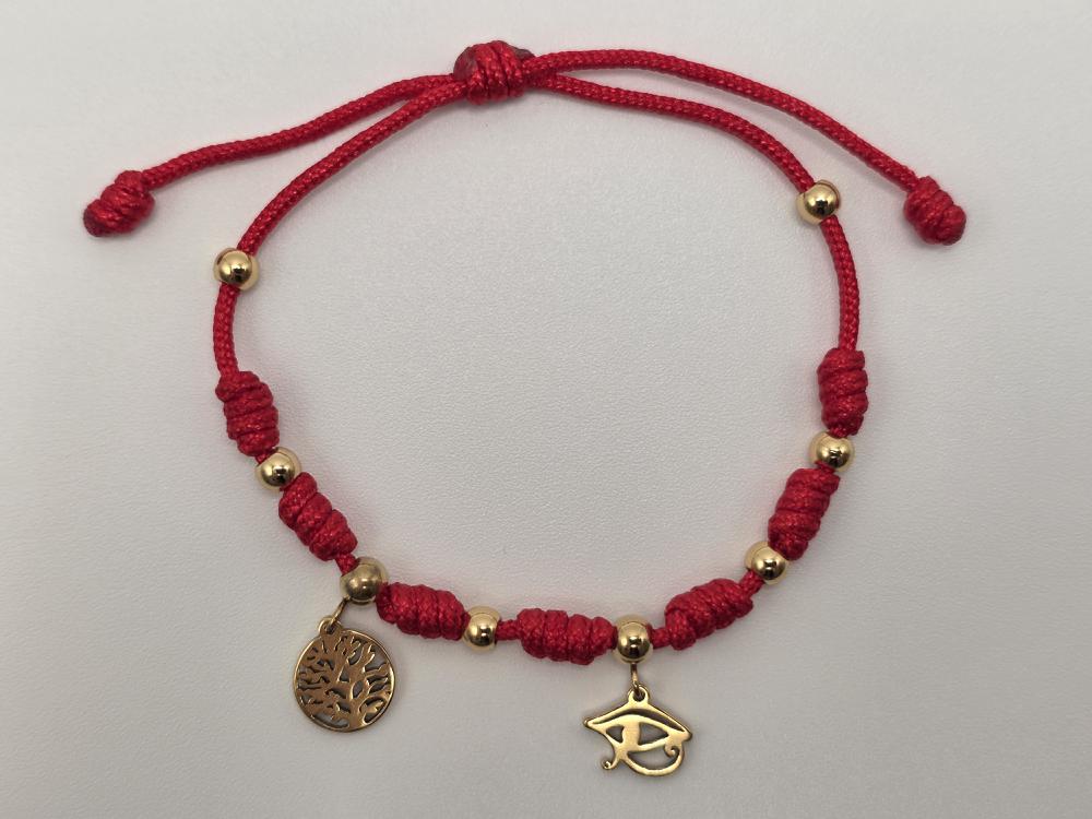 PULSERA 7 NUDOS HORUS-ÁRBOL DE LA VIDA ACERO INOX