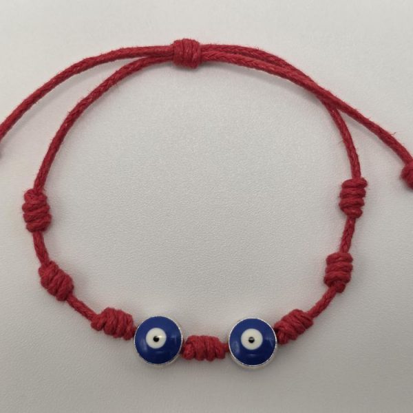 PULSERA 7 NUDOS OJO TURCO DOBLE