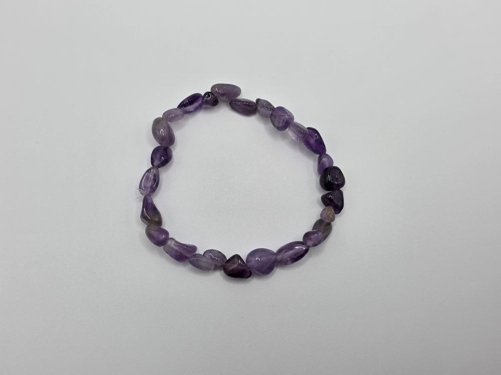 PULSERA AMATISTA PIEDRAS IRREGULARES