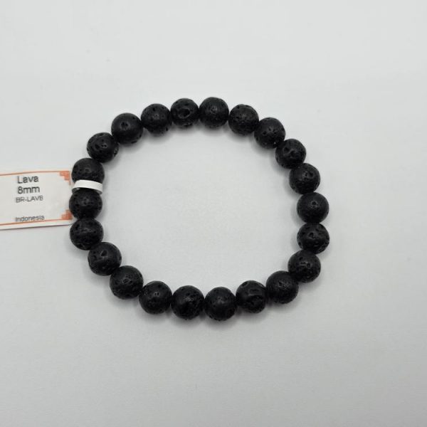 PULSERA PIEDRA LAVA 8MM