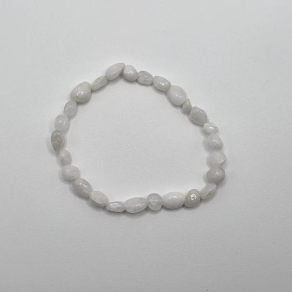 PULSERA PIEDRA LUNA PIEDRAS IRREGULARES