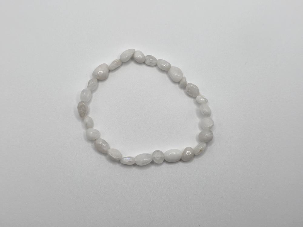 PULSERA PIEDRA LUNA PIEDRAS IRREGULARES