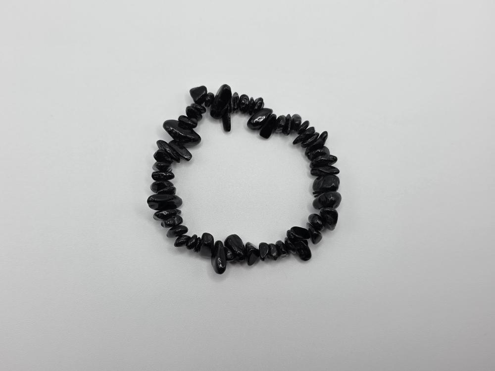 PULSERA TURMALINA NEGRA CHIPS