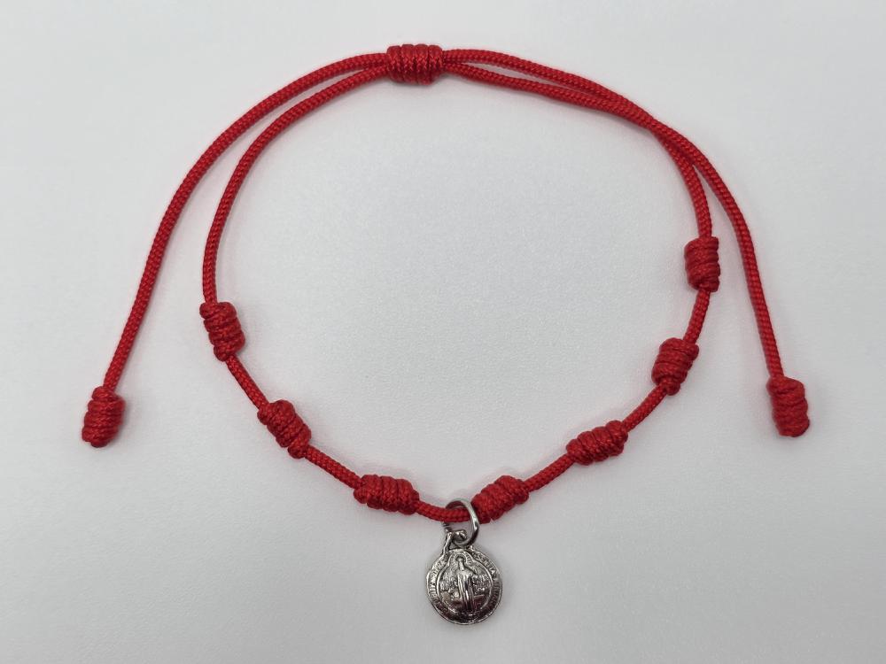 Pulsera 7 Nudos con Dije San Benito