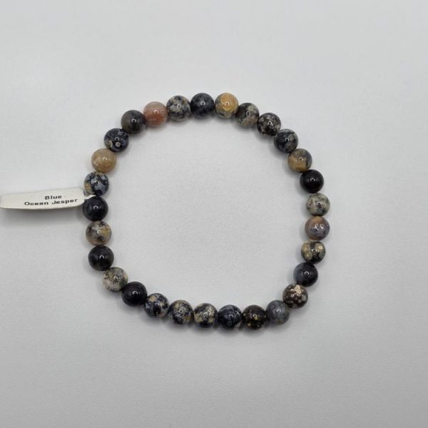 Pulsera Jaspe Océano Bola 6mm