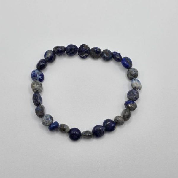 Pulsera Lapislázuli Piedras Irregulares