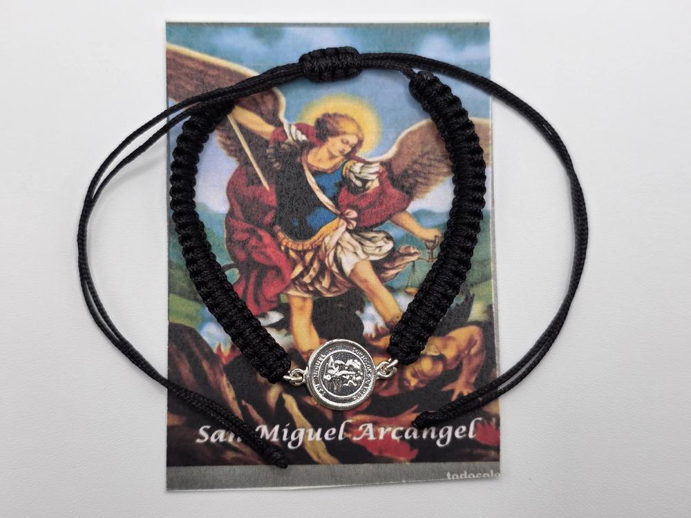 Pulsera San Miguel Plata de Ley Negra