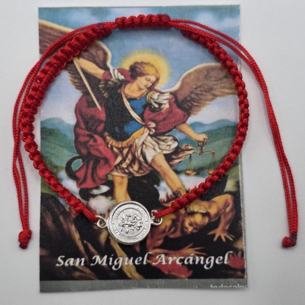 Pulsera San Miguel Plata de Ley Roja