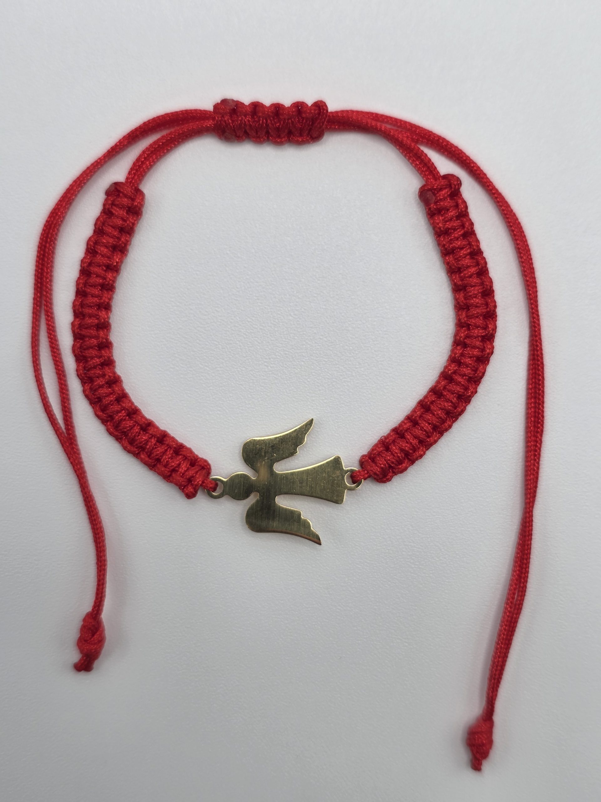 pulsera Ángel de la guarda acero dorado ajustable