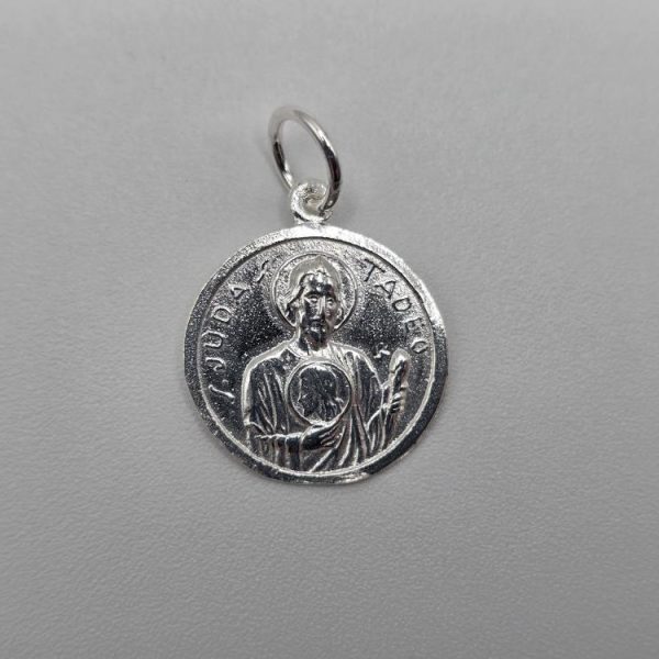 Colgante San Judas Tadeo Plata de Ley 18mm
