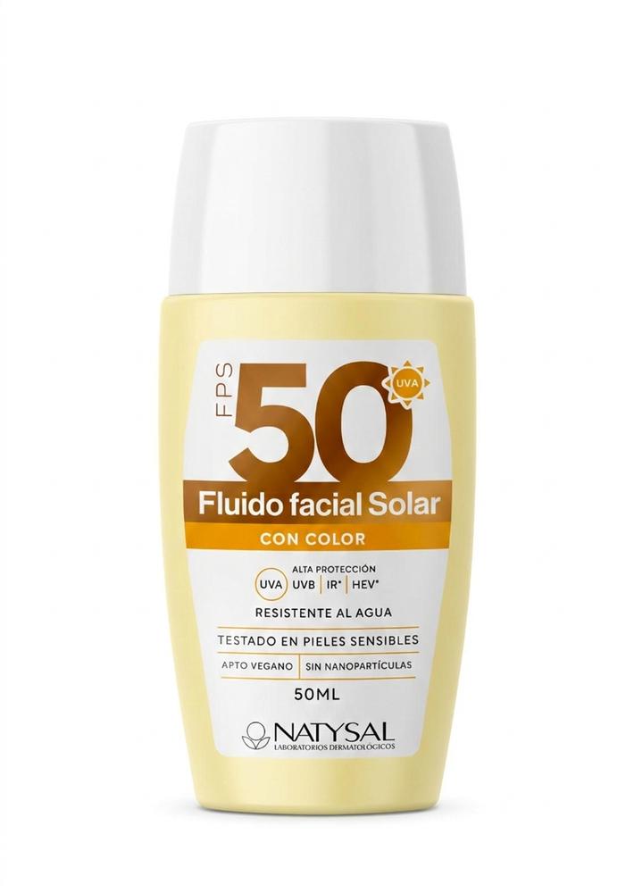 Fluido Facial con Color SPF 50 UVA Water Resist