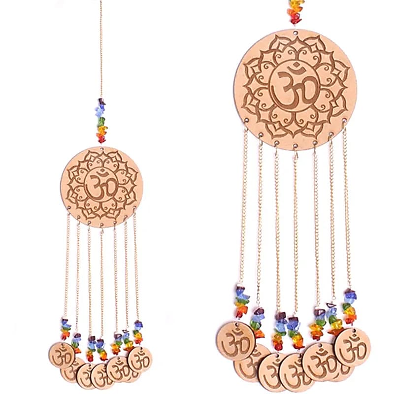 Movil de Viento 7 Chakras con Ohm