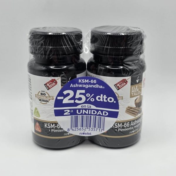 Pack Ashwagandha KSM-66 25 Dto 2ºUnidad