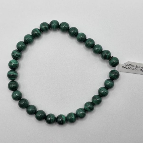 Pulsera Malaquita Bola 6mm
