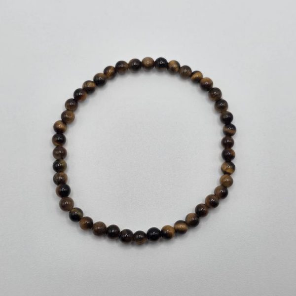 Pulsera Ojo De Tigre Bola 4mm