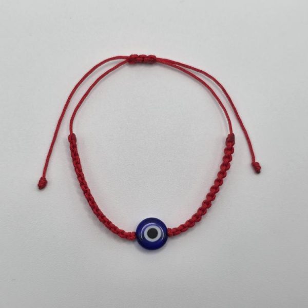 Pulsera Ojo Turco Cristal Hilo Rojo