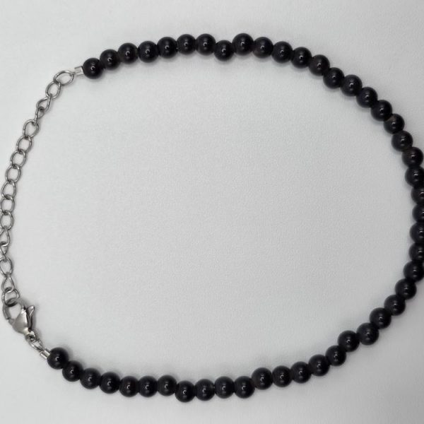 Pulsera Tobillera Ónix Bola 4mm
