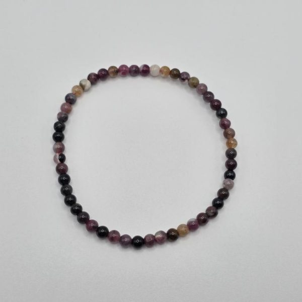 Pulsera Turmalina Multicolor Bola 4mm