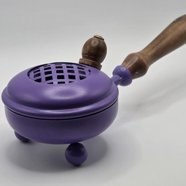 Quemador Metal Morado con Mango