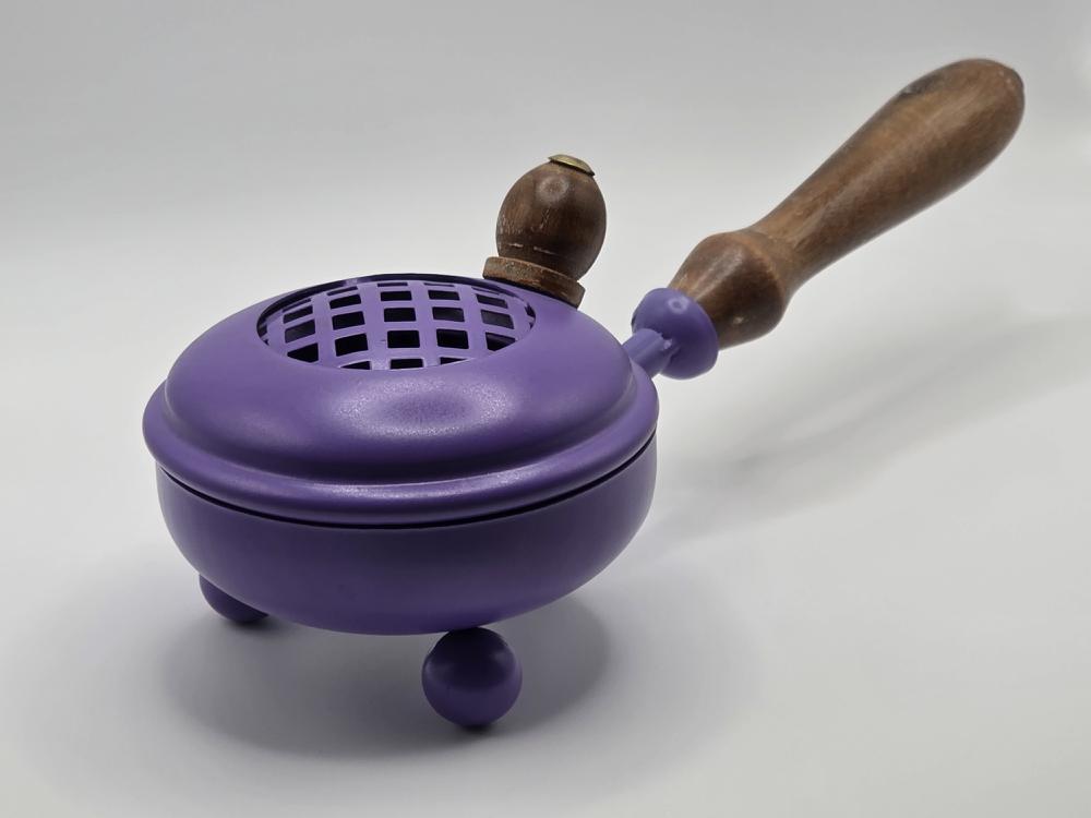 Quemador Metal Morado con Mango