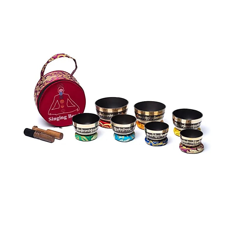 Set de 7 Cuencos de 8 Metales de cada Chakra