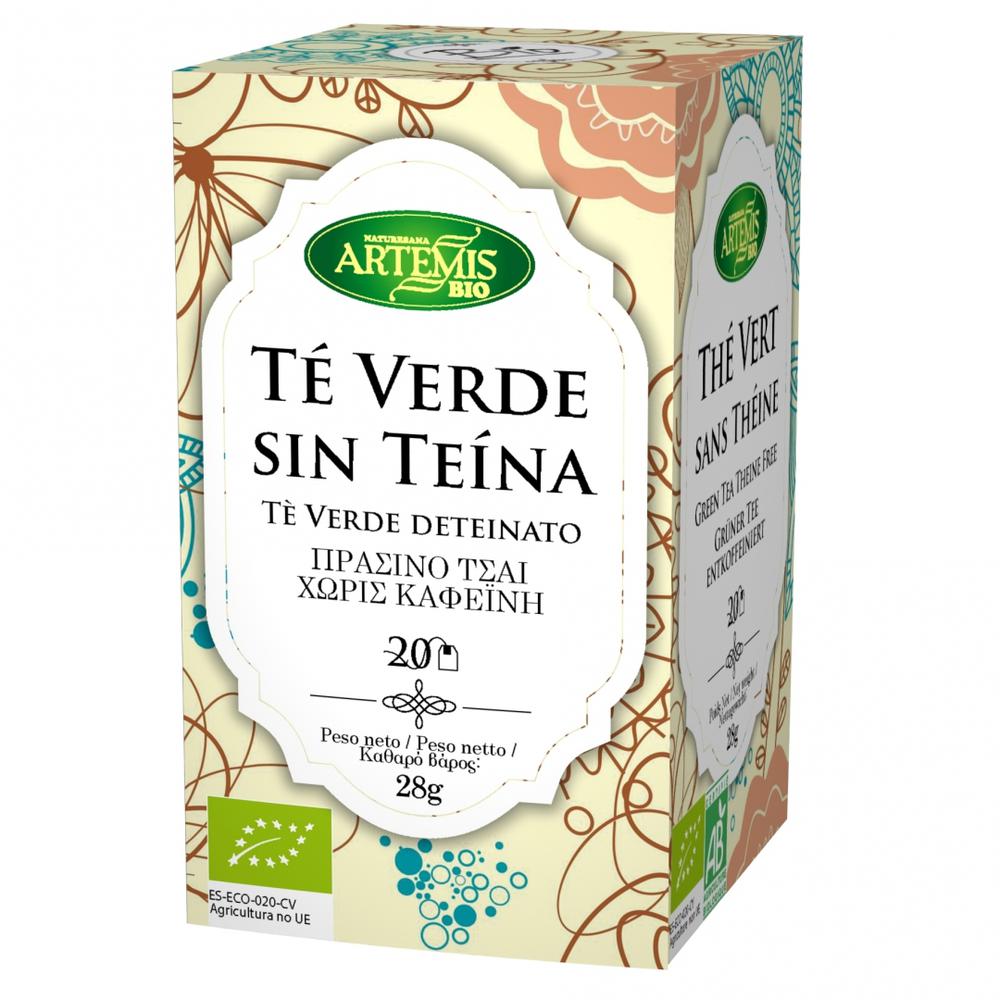 Té Verde Sin Teína Bio 20 Bolsitas de Infusión