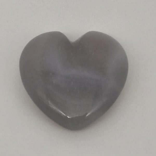 Ágata Gris Forma Corazón