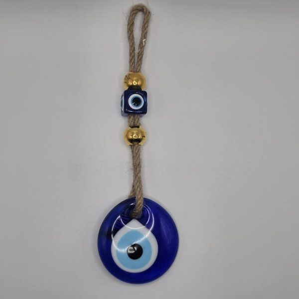 Colgador Ojo Turco Bolas Doradas