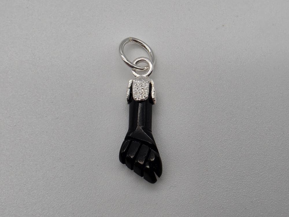 Colgante Figa de Azabache Plata de Ley